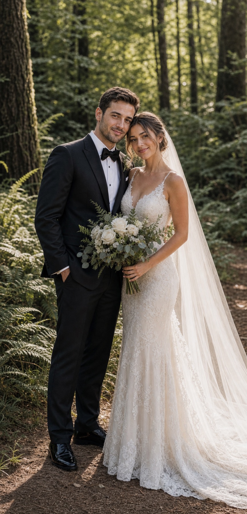 Forest vows portrait style sample