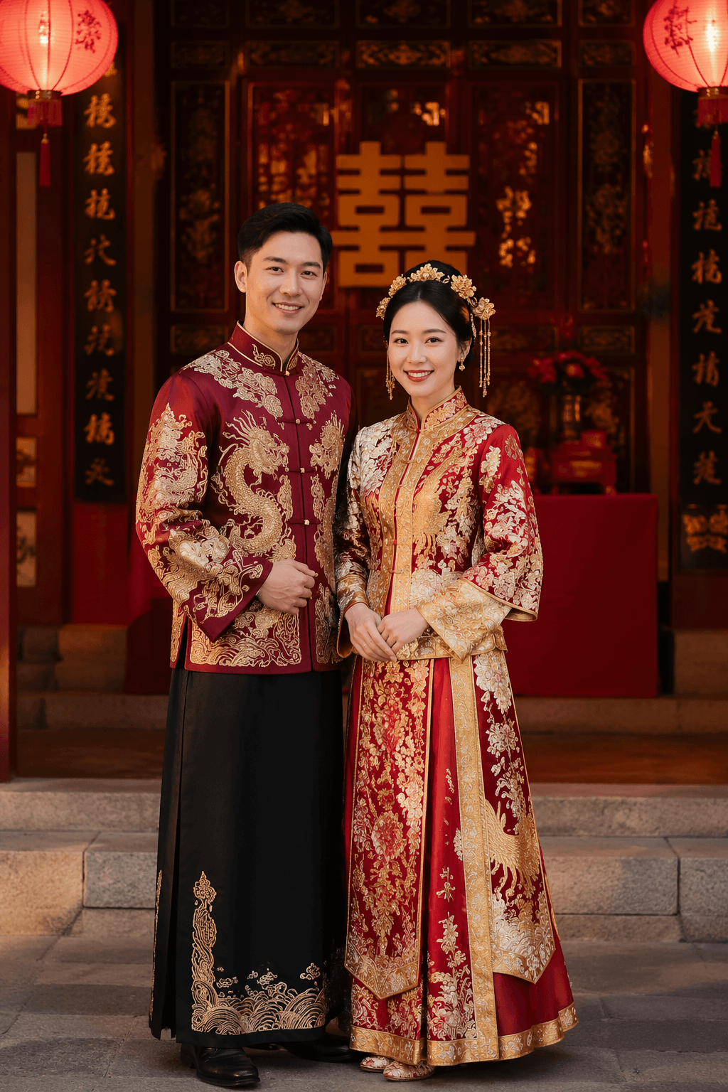 Cultural ceremony portrait style sample