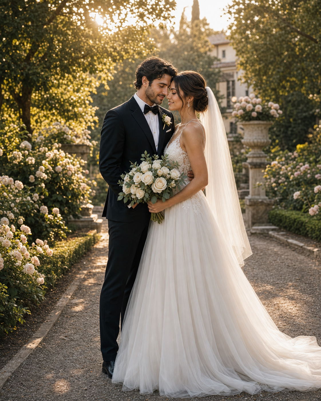 Alternate AI wedding proof full length